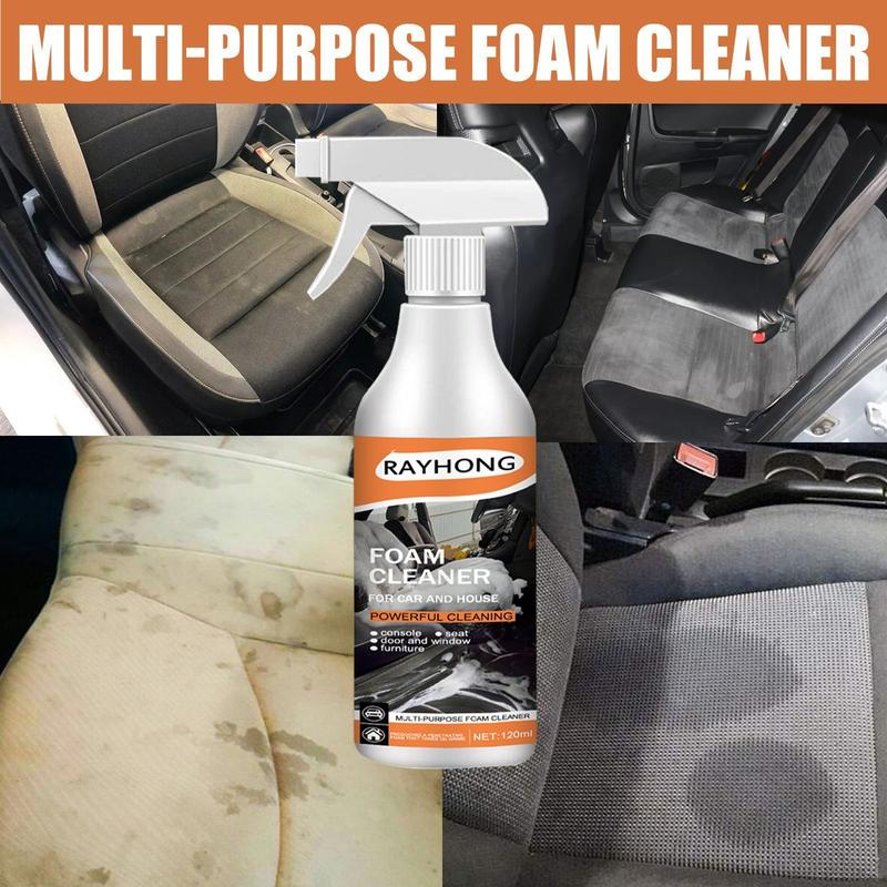 1set Car Multi-Purpose Foam Cleaner - Interior Steering Wheel Plastic Fabric Seat Stain Cleaner - For All Car Interiors - Suitable for Everyday Use - Perfect Gift for Car Enthusiasts