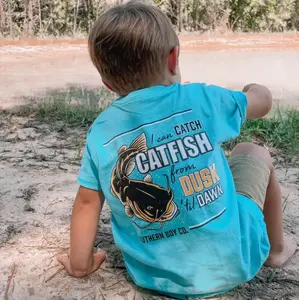 (Double side) YOUTH & ADULT Catfish shirt, country boy clothes, toddler boy clothing, boys clothes, toddler boy stuff