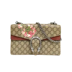 Pre-owned GUCCI leather Tote Bags Dionysus Wine God High Edition Trumpet 28 pieces Pink Geranium Print Old Pattern PVC Silver Buckles