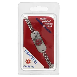 Emerge-Alert Medical Bracelet, Diabetic, 1 Count