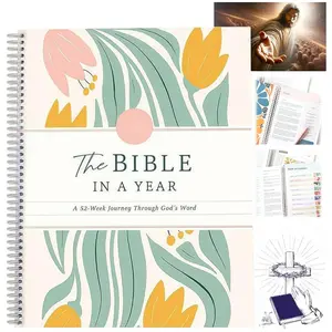 The Bible in a Year | 52 Week Guided Bible Study & Daily Reading Plan | Spiritual Companion & Journal for Adults & Teens