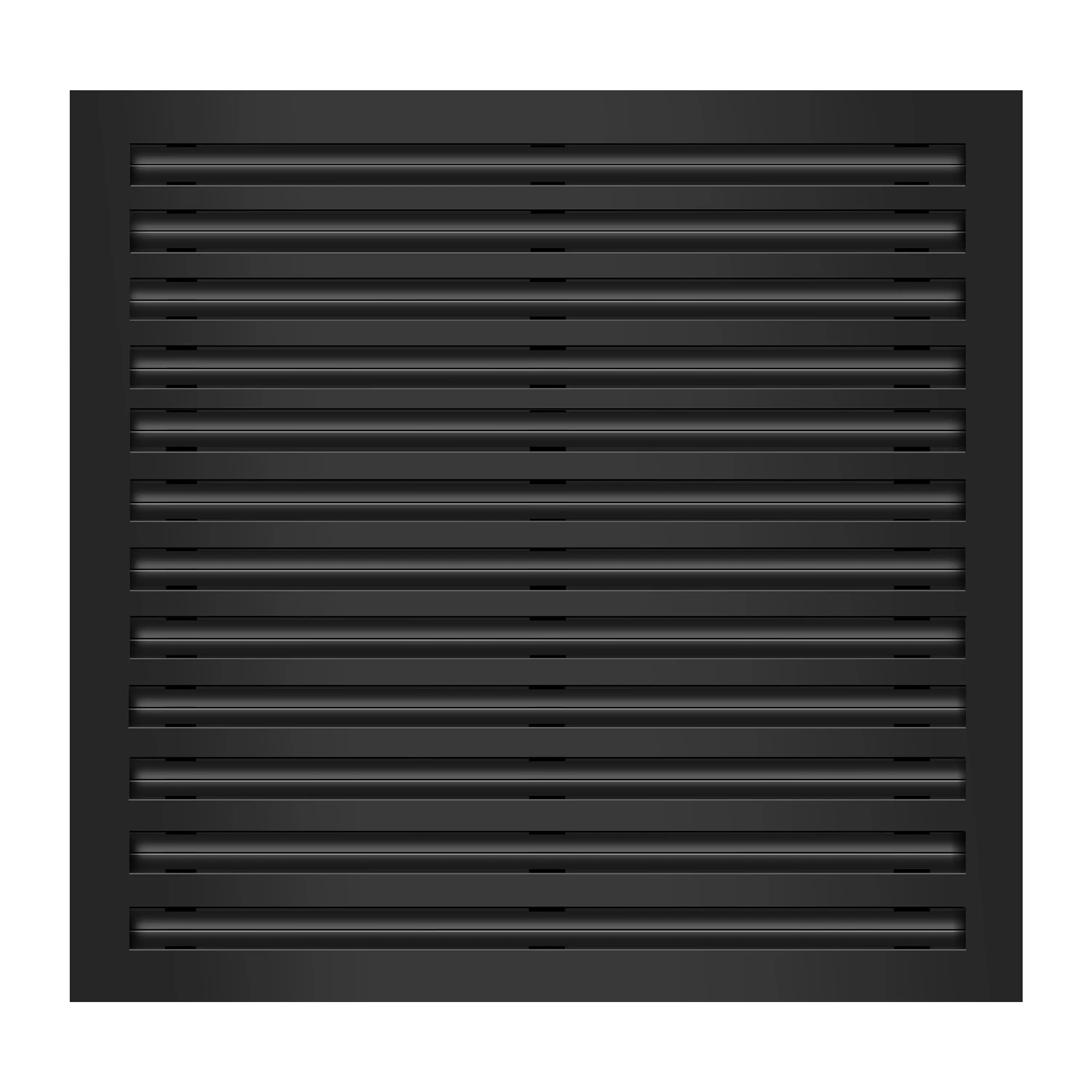 BUILDMART - 25x24 Black Modern AC Vent Cover - Decorative Aluminum Air Vent - Standard Linear Slot Diffuser - Heating and Cooling Register Grille for Ceiling, Walls & Floors - Texas Buildmart