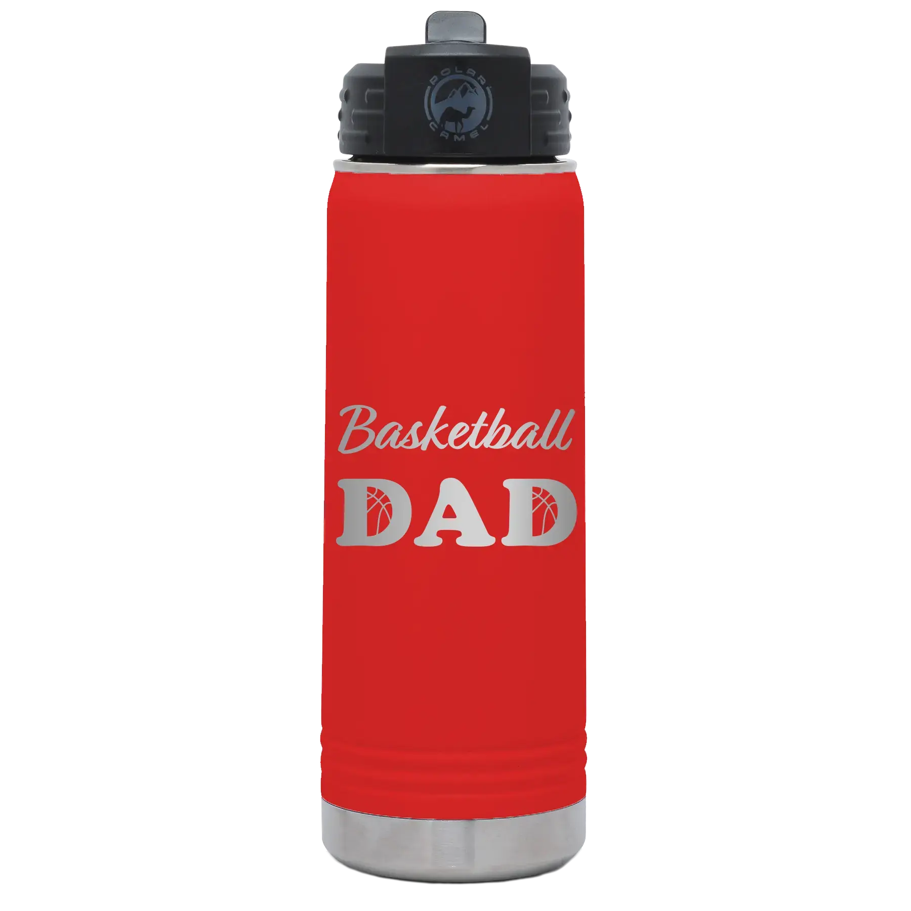 Basketball Dad2 20 oz Water Bottle | Red