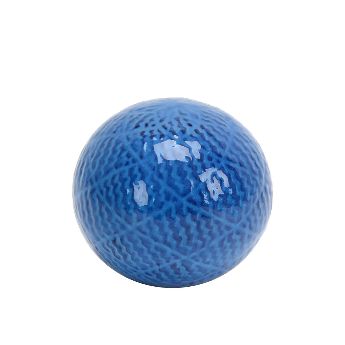 4.7 in. Decorative Ceramic Spheres Blue