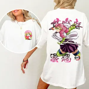 Demon Slayer Character Shirt, Kanroji Mitsurii Tee, Anime Color Sweatshirt, Unisex 2024 Hoodie, Cotton Breathable