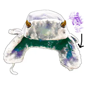 WEATHER REPORT EMBROIDERED USHANKA