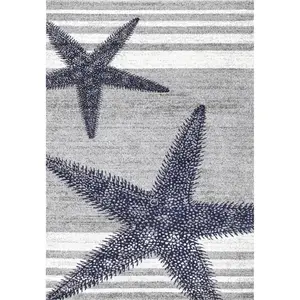 Thomas Paul Starfish and Striped Area Rug