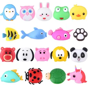F-CPC07 18 Pcs Cable Protector for iPhone/iPad, Cute Fish Unicorn Animals Charging Cable Saver, Accessory Protect USB Charger
