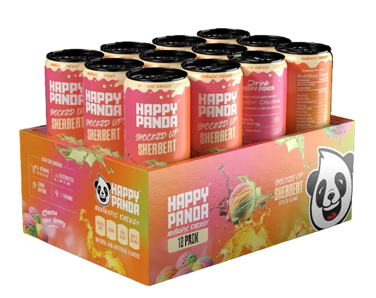 Happy Panda Nootropic Energy Drink - Shocked Up Sherbert