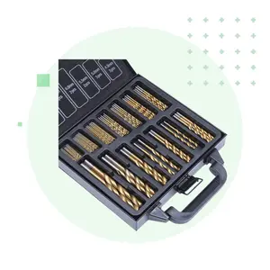YoraHome Titanium Coated Drill Bit Set (99 Pcs)