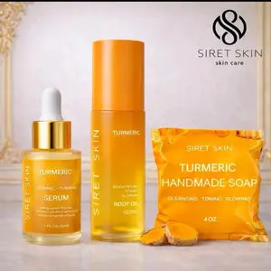 Siret Skin Cosmetics 3PCS Set – Vitamin C Serum, Handmade Soap & Body Oil | WorldcaShop USA