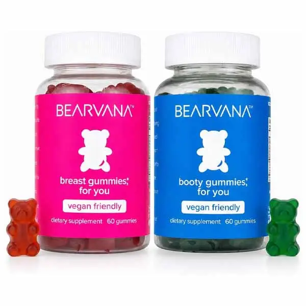 BEARVANA All-In-One Women's Wellness Gummies Combo Pack | 16 Herbal Ingredients + Vitamins A, C, E &