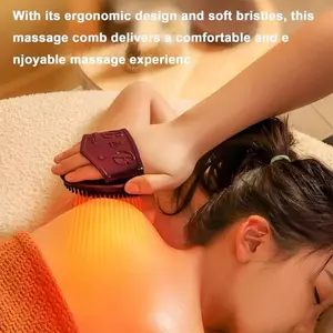Professional Acupressure Relax Comb 2Pcs, Deep Tissue Body & Scalp Dual Massage Brush For Daily Spa Care