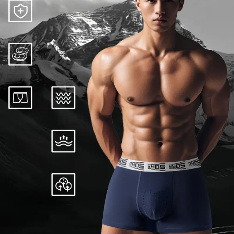 [Same-Frequency]5PCS Premium 5-Pack Men's Underwear| Stylish Waistband & Supportive Fit