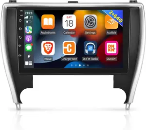 for Toyota Camry 2015 2016 2017, 10.1 inch [2+64GB] Android 13 Car Stereo Touch Screen Radio, Carplay&Android Auto/1080P/Hi-Fi Audio/Bluetooth/GPS/WiFi +MIC
