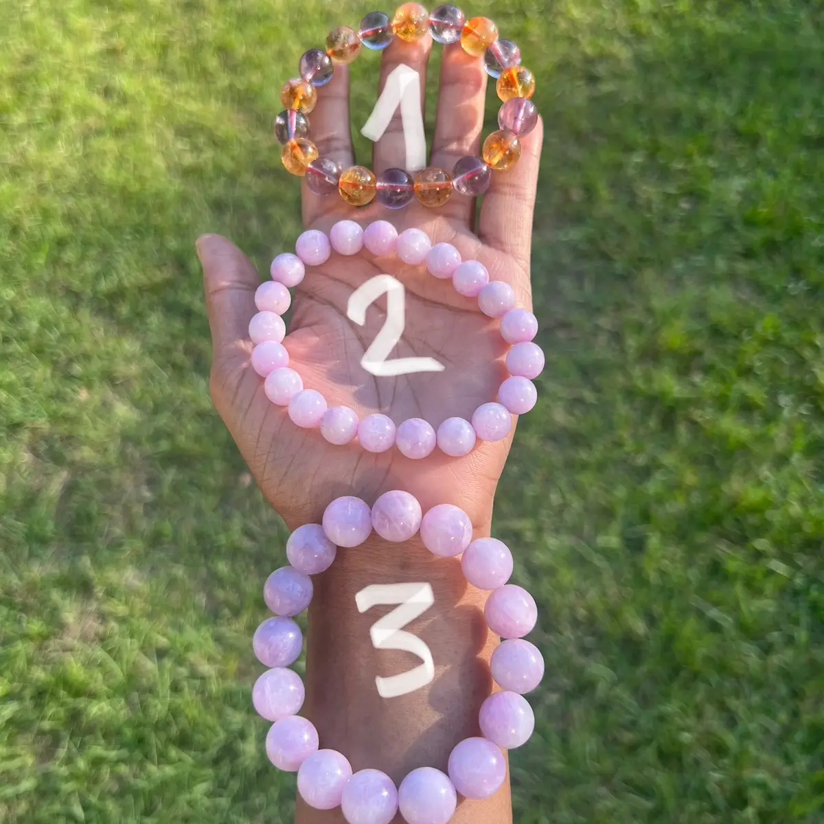 Crystal Bracelets (High Quality) | Ametrine | Kunzite Crystal