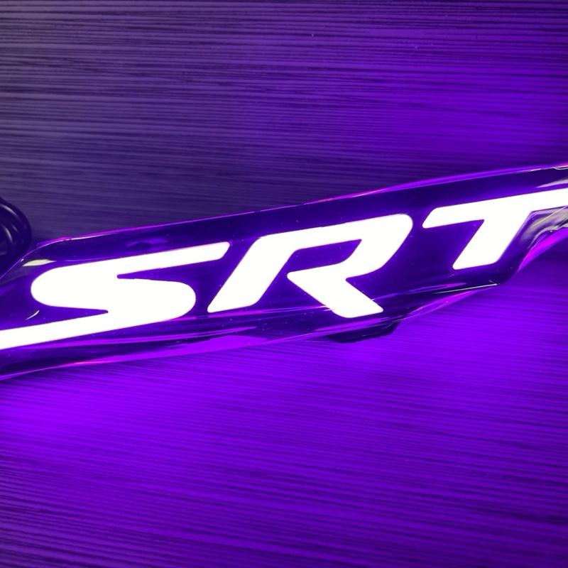 RGB LED Front Grille Emblem/Badge for SRT – Multicolor App-Controlled Badge Car Decorations