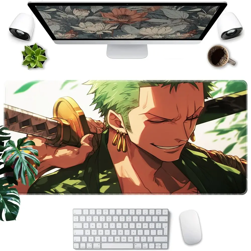 One Piece Anime Mouse Pad, Anime Mousepad, Gaming Mouse Pads, Rubber Base Polyester Fiber Desk Mat, Ideal for Gaming and Office, Laptop & RV Choice, Durable Easy Clean Anti-Scratch