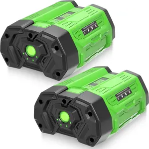 2Packs 56V 7500mAh  Lithium Ion Battery Replacement for EGO 56V Batteries Compatible with EGO 56V Battery Models BA1400T BA1400     Series  (Green)