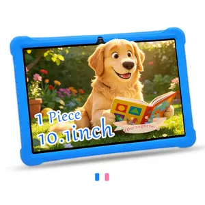 Best-selling 10.1" Kids Tablet: HD + dual cameras + IWAWA + learning apps. Edu-entertainment all-in-one. Holiday bestseller. Kids' favorite gift. Blue/Pink. (No charger)