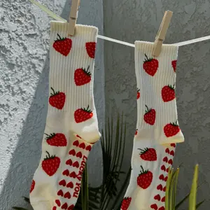 Strawberry Grip Socks