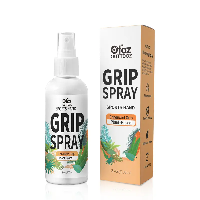 OUTTDOZ Sports Glove Spray for Adults' Football Equipment - Plant-Based Quick-Dry Formula with Natural Rosin, Grip Boost, Anti-Slip Surface, Soap-Wash Clean, Fast Play Ready, Non-Chalk Sticky Coat