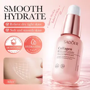 Sadoer Collagen Niacinamide Serum, Fades Fine Lines, Tightens Skin, Improves Dullness, Deep Hydration, Facial Essence, Skincare Essential