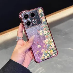 1 Piece Durable Note 40 Flexible Green Butterfly Case For Infinix Note 40 4G Featuring Soft-Touch In Entertainment