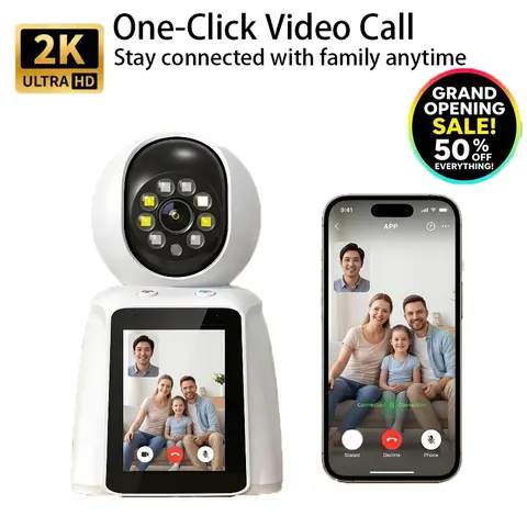 Limited 50% Offer 2K 2.4G WiFi6 Security Camera 3MP CCTV Indoor Monitor 360° PanTilt, Human Detection, Dual-Band,smart cam home security w wans view security cam cameras for home sohochic homeessentials ring camera for apartment door