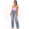 On Trend 90's Baggy Jeans - Medium Blue Wash