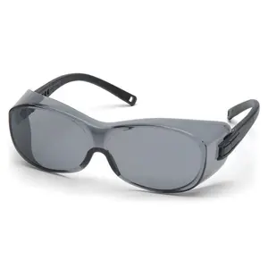 Smoke Tinted Over-the-Glass Safety Glasses for Work and Outdoor Use