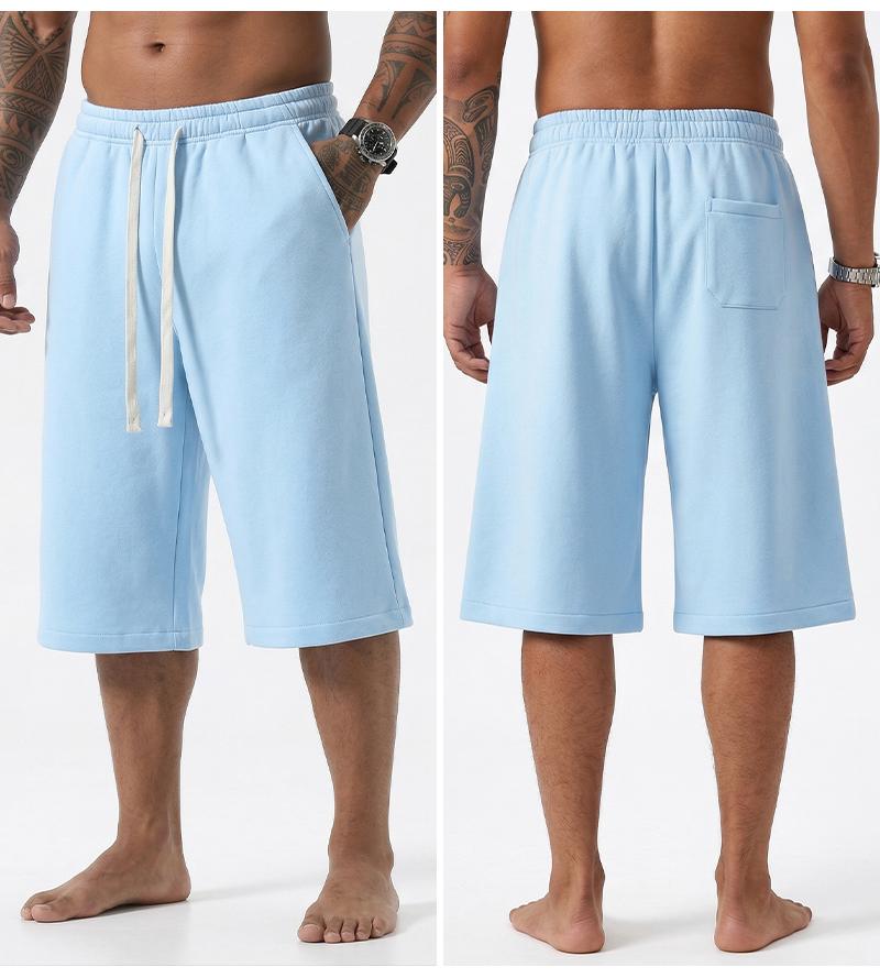 Men's Solid Pocket Waist Shorts, Lightweight Breathable Shorts, Casual Breathable Comfortable Shorts for Running Gym Workout, Men's Bottoms for All Seasons