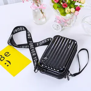 FY8257 Small Cute Suitcase Bag Female Cosmetic Bag Storage Bag Makeup Crossbody Bag