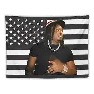 LUCKI Rapper American Flag Tapestry. Easy Hang, Durable. Ideal for Man Caves, Dorm Decor. Outdoor Parties. No Electricity Needed. Perfect Gift for Men & Women Gift