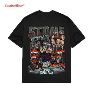 WWE STONE COLD FLAMES COMIC TEE,  Wrestling Tee, Wrestling Graphic Tee, Wrestler Shirt, Sports Shirt, Vintage Wresting Shirt, Wrestling Fan Gift