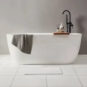 15.4"x23.6" Diatomaceous Stone Hard Bath Mat