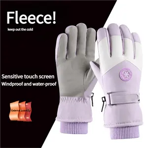Men's Women's Fashion Ski Gloves Winter Windproof Thermal Gloves for Snow Sports & Cycling Touchscreen Friendly Waterproof Warm Thick Lined Outdoor