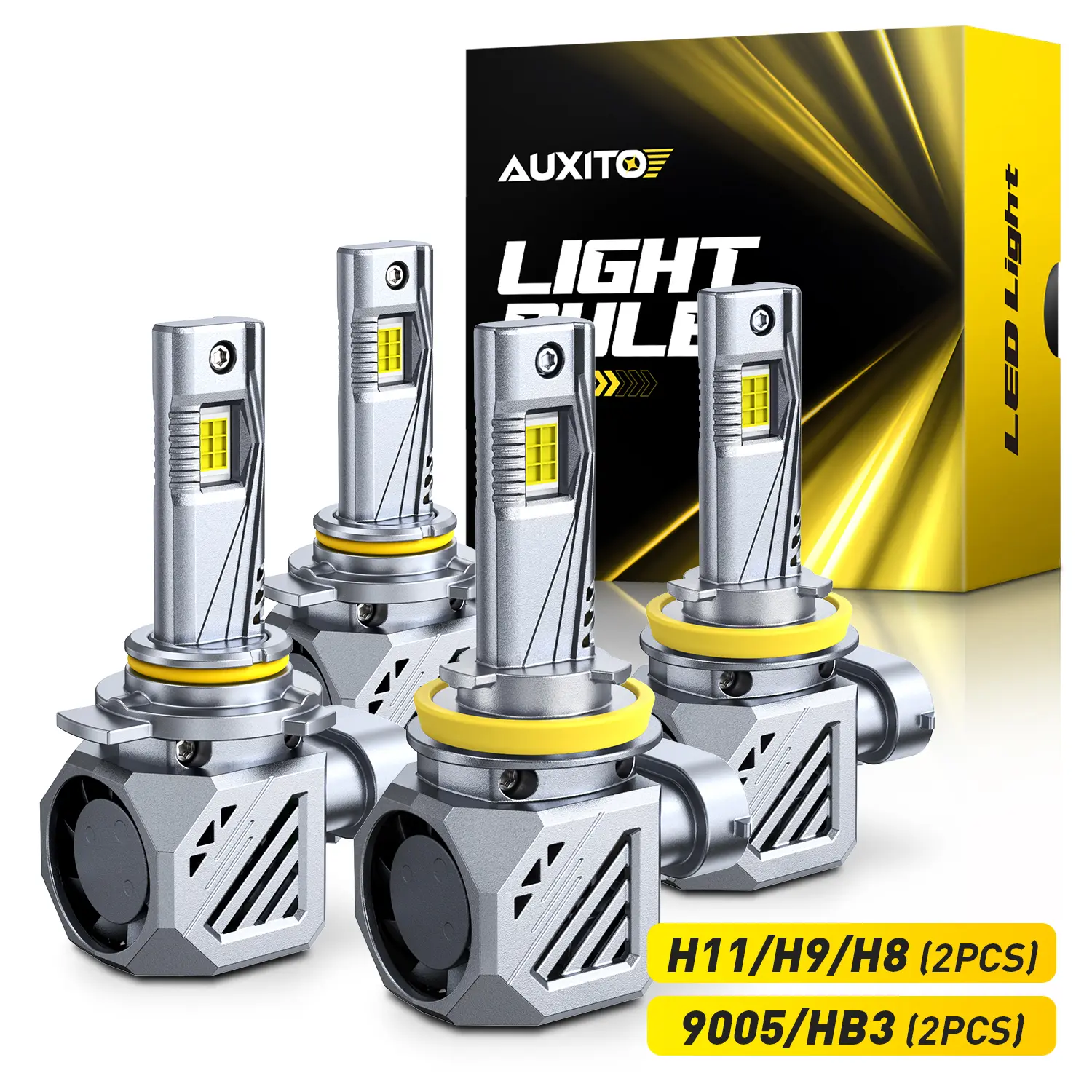 【ULTRA HEADLIGHT】For 2007-2014 Chevy Suburban LED Headlight Bulbs -9005 High Beam+H11 Low Beam LED Bulbs,58000LM 6500K Cool White,70,000Hrs Long Service Life with Cooling Fans,No error,CANBUS Ready,No Flickering, Plug and Play