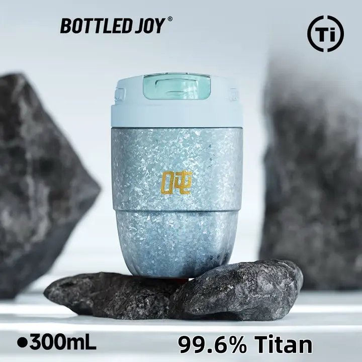 【Bottlejoy】300ml Titanium Coffee Mug | Stylish Lightweight Handheld Cup for Office, Travel, Daily Use