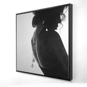 360 stand 36x36 in. Artistic Wall Photo Print - Chic Woman with Jewel Motif, Fashion Bedroom Home Decor, Ideal Gift for Home Supplies Enthusiasts, Decoration, Wall Art Painting, Artwork