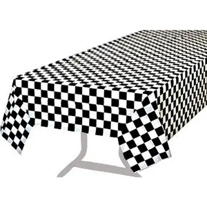 Pcs of 3 Premium Plastic Checkered Flag Tablecloths Picnic Table Covers, Tablecovers Party Favor BRICHBROW