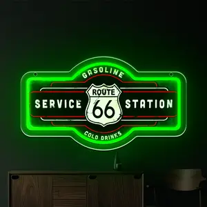 A green neon light, powered by USB, battery free, suitable for underground garages, gaming rooms, etc, man cave， Decoration of commercial spaces such as bars and parties