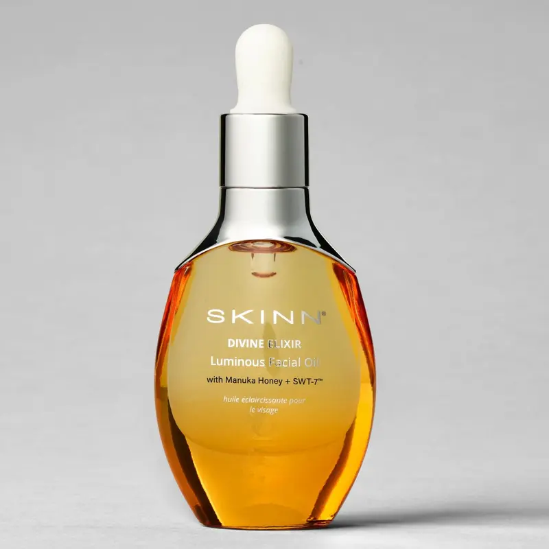 SKINN Cosmetics: Divine Elixir Luminous Radiant Facial Oil with SWT- 7 Technology & Manuka Honey + C | Ultra-Nourishing Facial Oil for ydration, Brightening, and Moisturizing -  Ideal for Sensitive, Normal, Oily and Dry Skin