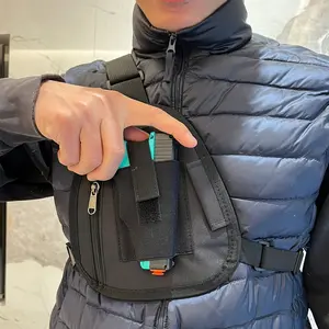 Outdoor Quick Draw Holster With Shoulder Strap, Concealed Carry Chest Holster For Left And Right Hand