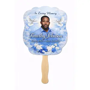 Memorial Hand Fans – Personalized Funeral Fans – Custom Tribute Keepsakes