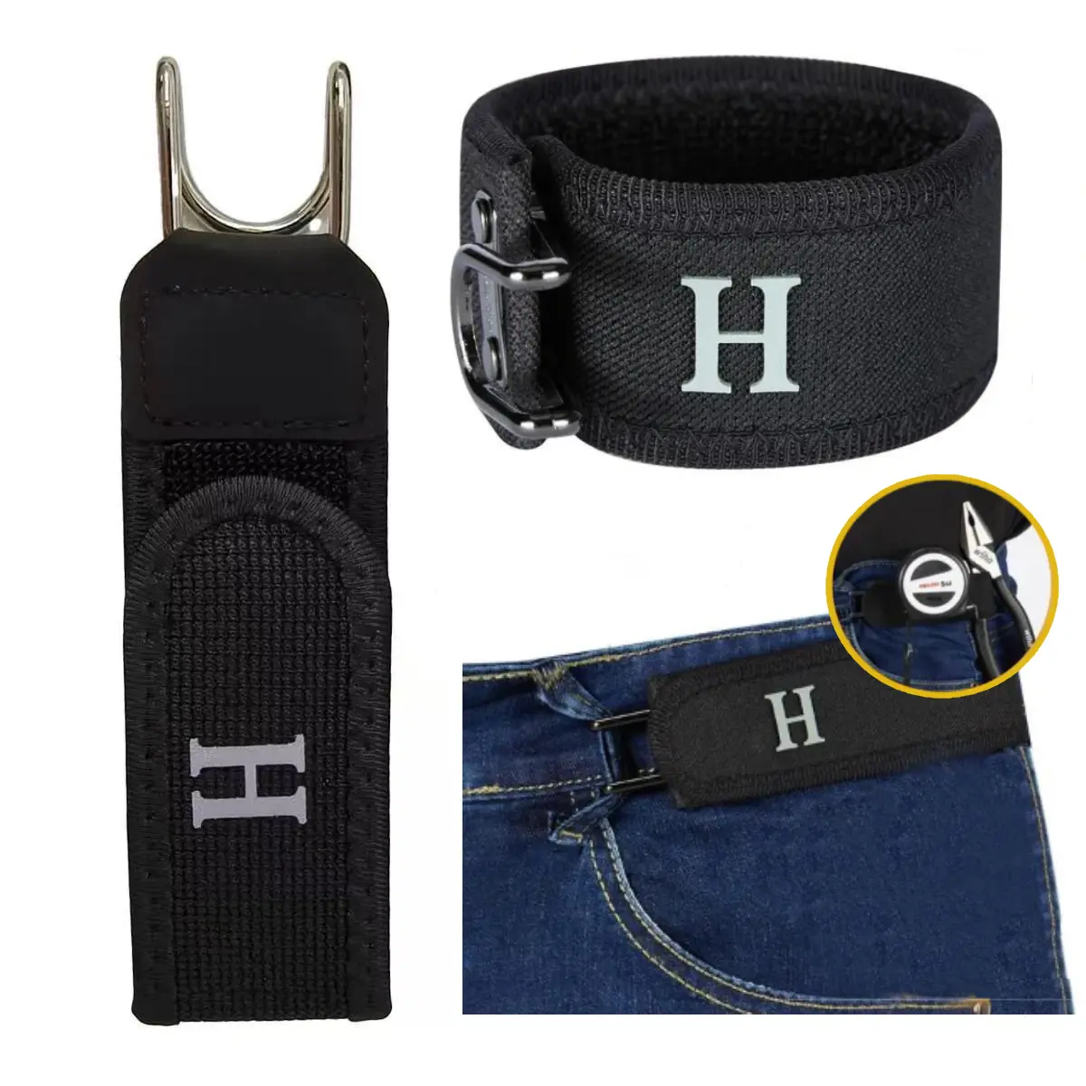 2026 Tactical Metal Hook Elastic Belt (Unisex), Buckle Invisible Design, Soft Adjustable Side