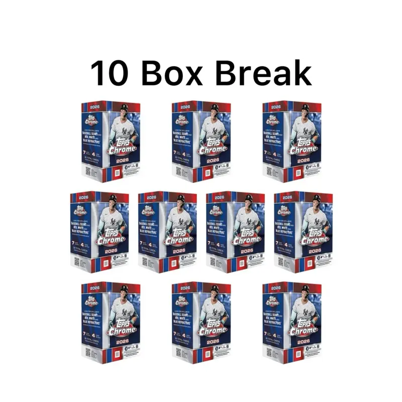 Break 59: Pick Your Team (10) 2026 Topps Chrome Baseball Blaster Boxes