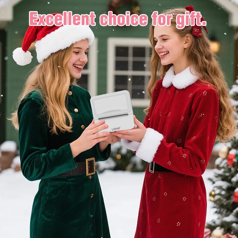 Labeer Mini Sticker Printer-2 Inch Bluetooth Thermal Pocket Printer, Inkless Portable Printer for Study Notes, Printer, Photos, Journals, Memos, Lists,Sticky Label, Ideal Gift for Valentine's Day, TikTokShopBlackFriday