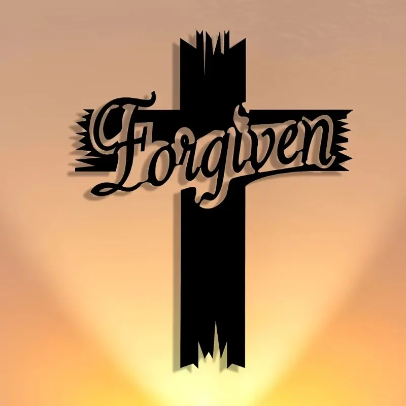 1 piece of craftsmanship, Cross metal sign, Halloween abstract art, Christmas design, wall artwork, craftsman logo wall decoration, Stylish Religious Decor, Spiritual Wall Decor, Religious Decorations, suitable for offices, family living rooms, bedrooms
