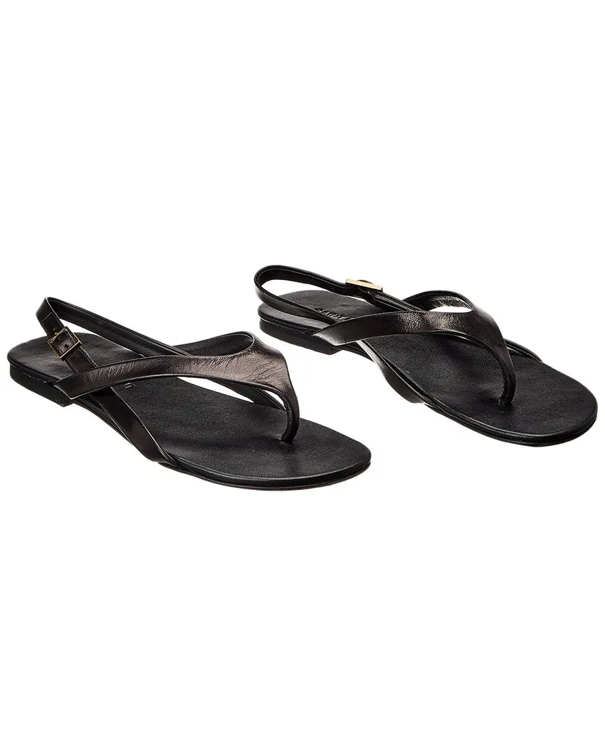 Saint Laurent Keith Leather Sandal (Authentic Pre-Loved)